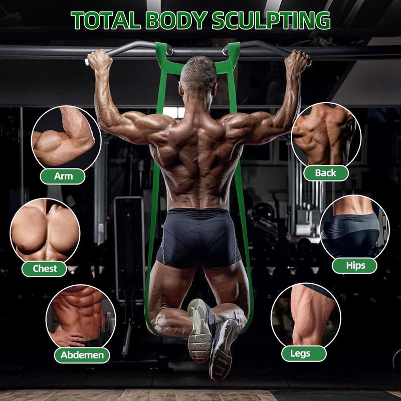 CINE Resistance Bands for Working Out, Pull Up Assist Bands Set, Workout for Women and Men, Exercise Bands,Training, Plasticity, Physical Therapy at Home/Gym - Image 3